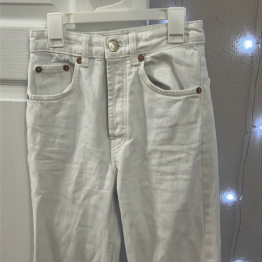 ZARA White Hight Rise Jeans